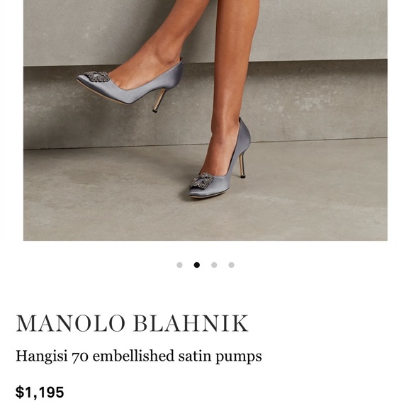 Manolo Blahnik Shoes - Manolo Blahnik Hangisi Crystal Buckle Pump